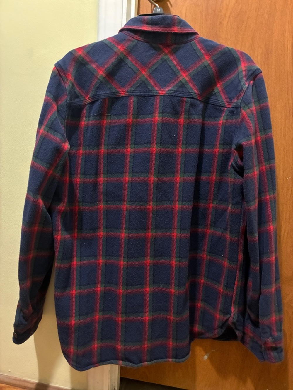 American Eagle Outfitters Navy and Red Plaid Button-Down Shirt - Picture 4 of 8